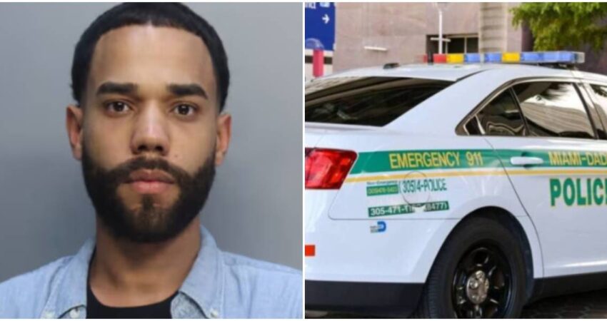 Arrestan en Coral Gables a exempleado de Graziano's Mercado que causó destrozos y agredió a otro trabajador hombre preso-Policía de Miami-Dade (1)