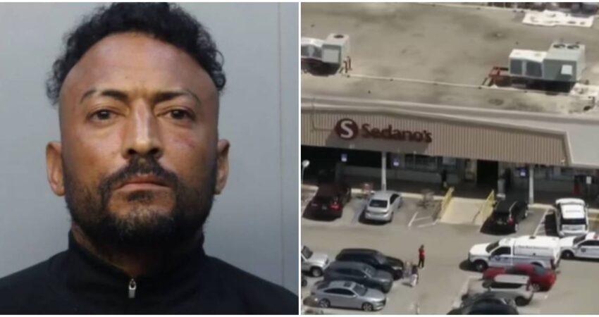 Arrestan a hombre que agredió con un machete a un empleado de Sedano´s en la Pequeña Habana para robar hombre preso-Sedano´s Miami