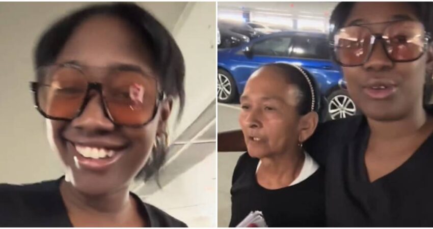 Entre alegría y nostalgia una joven cubana despide a su abuela que se autodeporta a Cuba: "Nos estamos riendo, pero en el fondo sentimos un gran dolor" joven cubana-abuela cubana