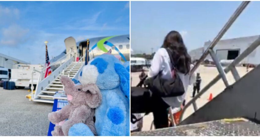 64 migrantes irregulares vuelven a sus países de origen en el primer vuelo de auto deportación promovido por Trump migrantes-Honduras
