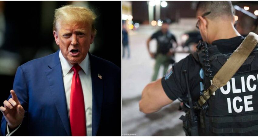 Presidente Trump firma orden ejecutiva que amenaza con confiscar ingresos y propiedades a inmigrantes ilegales que no se autodeporten trump-ice