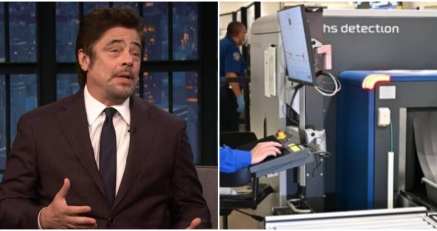 Funcionarios de la TSA detienen temporalmente al actor Benicio del Toro por guiรณn "sospechoso" Benicio del Toro-TSA
