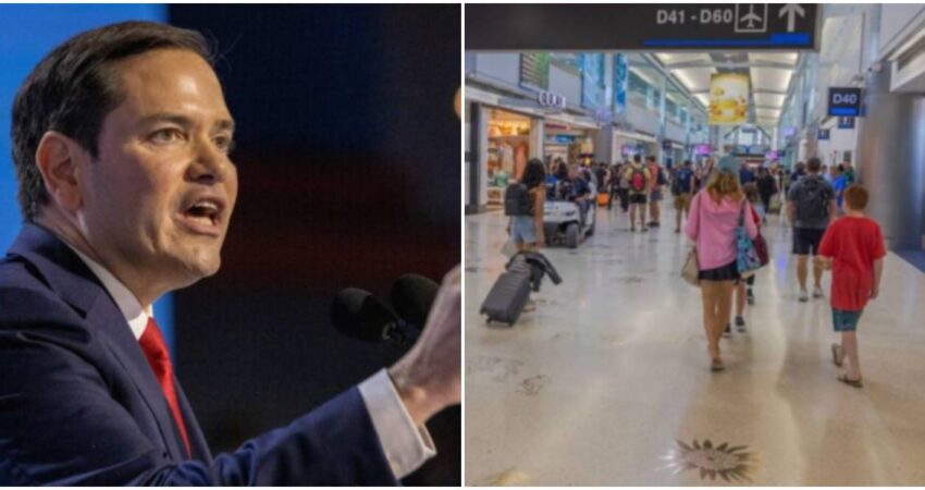 Estados Unidos evalúa posibilidad de vetar la entrada de ciudadanos de 36 países: "No podemos tener una migración abierta desde cualquier país" Marco Rubio-Turistas