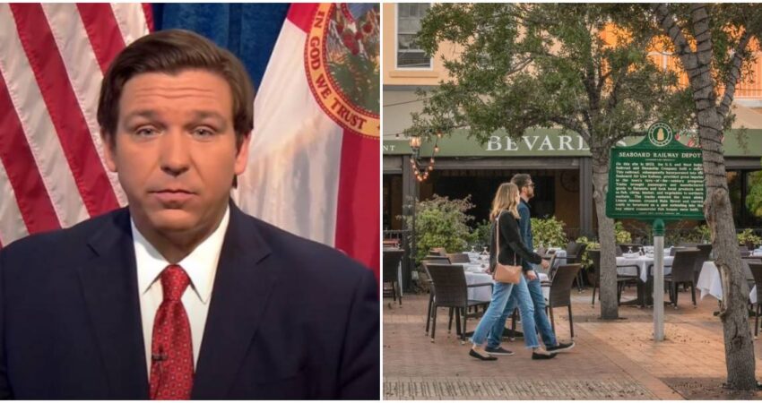 Nueva Ley de Florida pondría multas de 1000 dólares a quienes operan sitios ilegales de reservas en restaurantes Ron DeSantis-Restaurante de Florida
