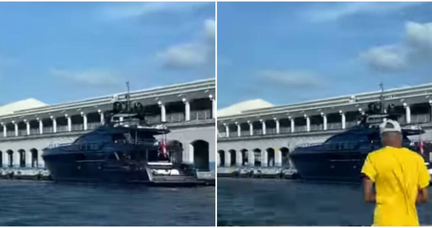 Yate de lujo que se renta por 200 mil dólares a la semana y recientemente estaba en los Cayos de la Florida sorprende en la bahía de La Habana en medio de la crisis cubana Yate de lujo en La habana