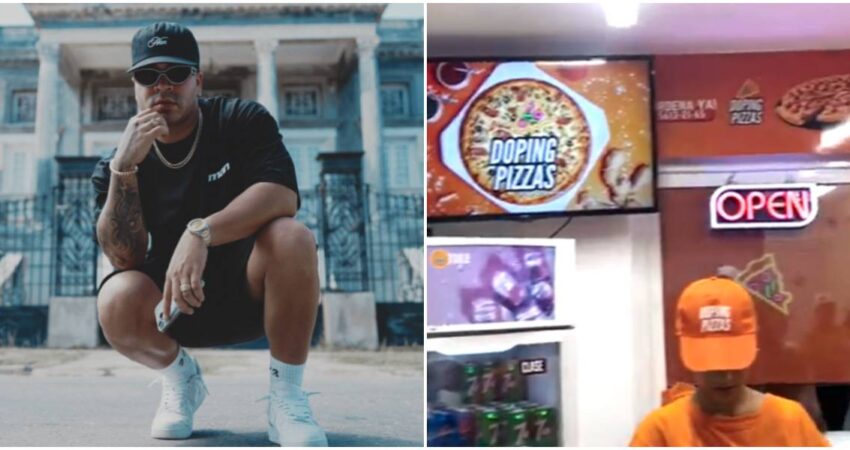 Reguetonero cubano Yomil promete dar "buen salve" a quien le brinde informaciรณn sobre el ladrรณn que robรณ en su nuevo local Doping Pizzas Yomil Hidalgo-Doping Pizzas