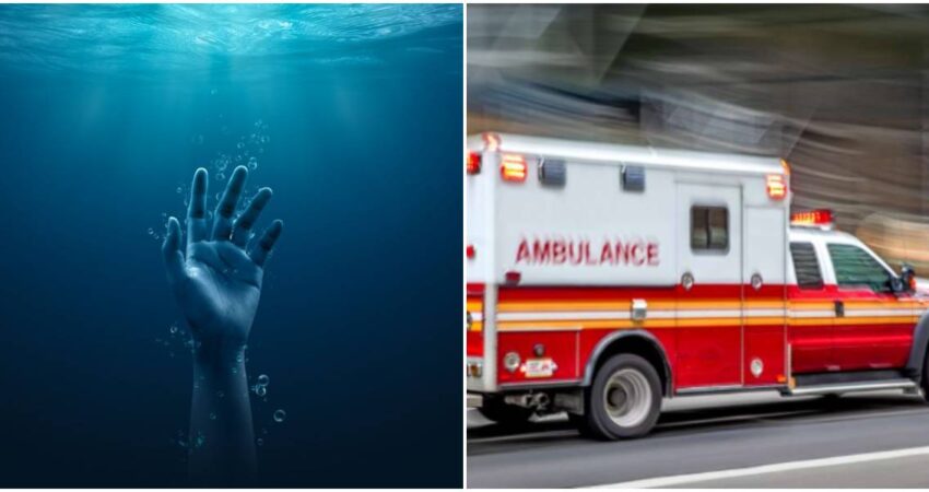 Hombre muere ahogado después de salvar a sus dos hijas en una playa de Fort Lauderdale ahogado-ambulancia