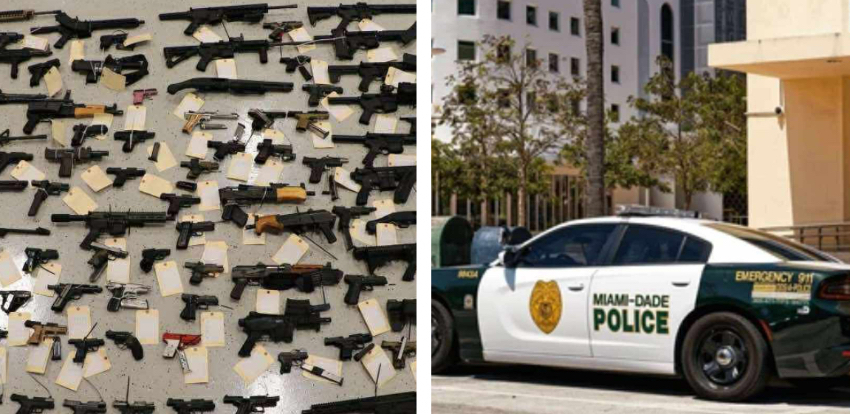 Operación Showdown sacude al sur de Florida: 31 arrestos, 80 armas y 10 kilos de droga incautados armas