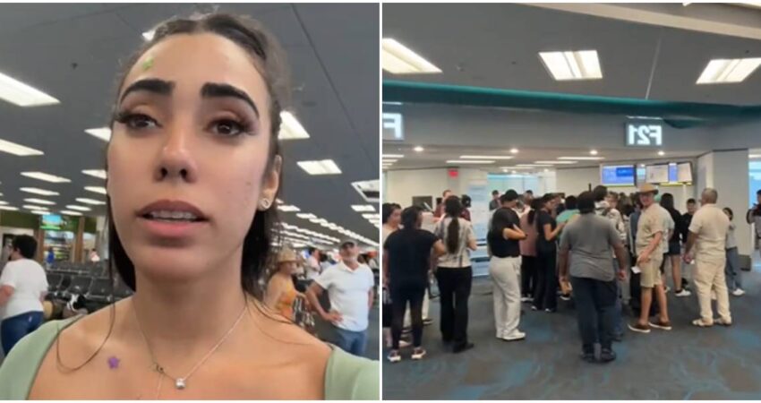 Cubana cuenta su experiencia en el Aeropuerto de Miami antes de ver a sus padres en Punta Cana: "Todo el mundo tirado en el piso y protestando" joven cubana-aeropuerto de Miami