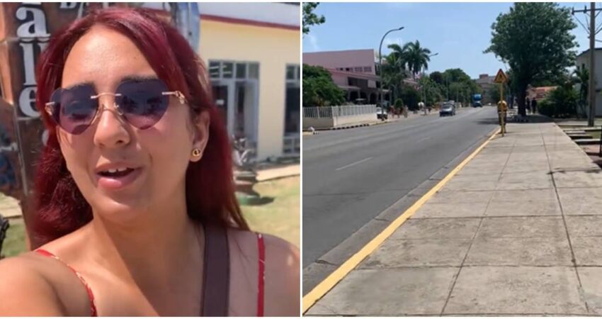 Joven cubana muestra las desoladas calles de Varadero que evidencian la ausencia de turistas: "No vimos ni un solo extranjero" joven cubana-calles de Varadero