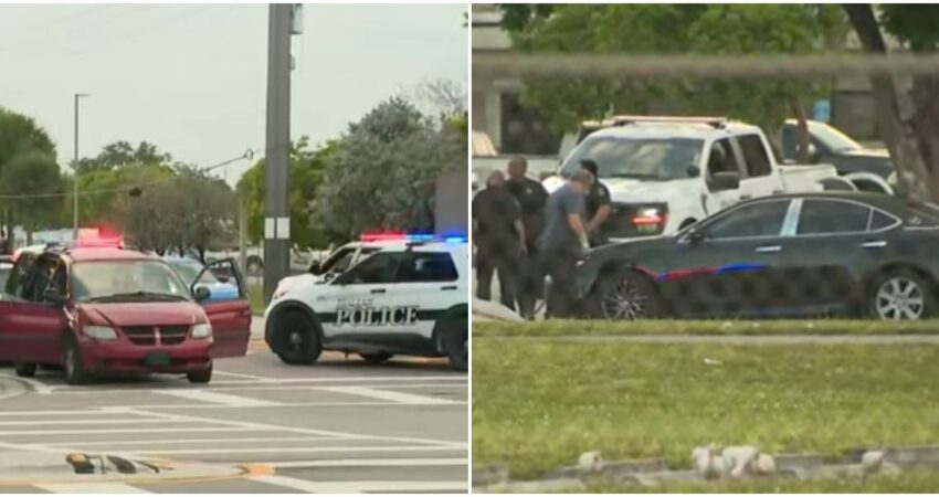 Gran despliegue policial en Hialeah tras presunto tiroteo en instalaciones de UPS que dejó varios heridos y detenidos tiroteo-Hialeah