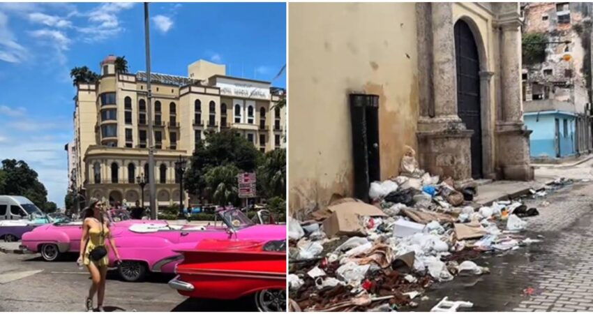 Influencer argentina expone la difícil situación de Cuba que el gobierno no quiere que se sepa: “Cuba Expectativa vs Realidad" Influencer argentina-Basura en La Habana