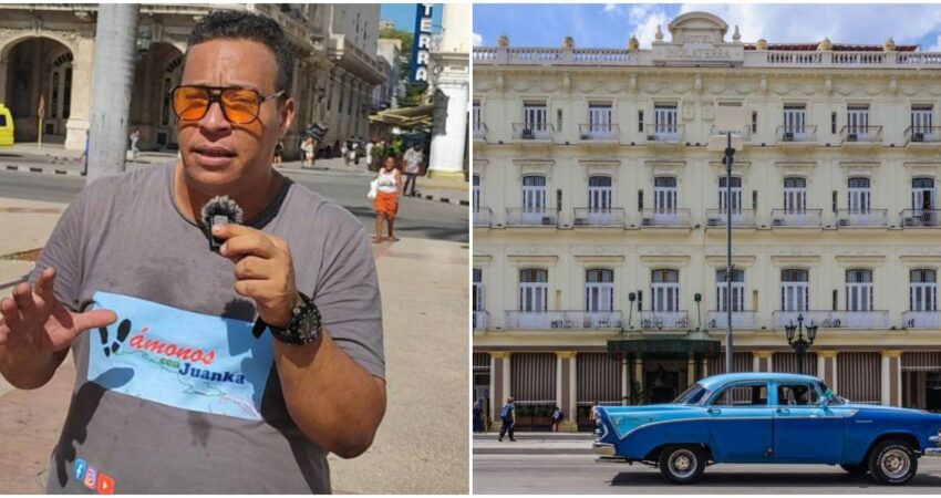 Reconocido youtuber cubano es vรญctima de robo en el portal del Hotel Inglaterra en La Habana: โMe robaron todo, menos las ganas de ayudarโ Juanka-Hotel Inglaterra