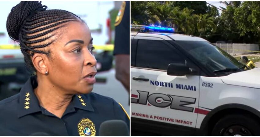 Balacera en North Miami deja a dos policías heridos y un sospechoso hospitalizado Policía de Miami (2)