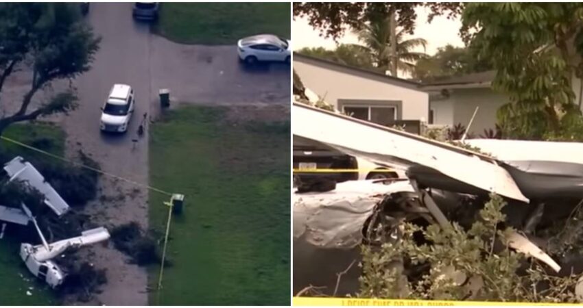 Heroica familia salva a cuatro personas en accidente de avioneta en Pembroke Pines: “Estábamos cenando y de pronto se escuchó como si algo explotara" accidente aéreo en Pembroke Pines