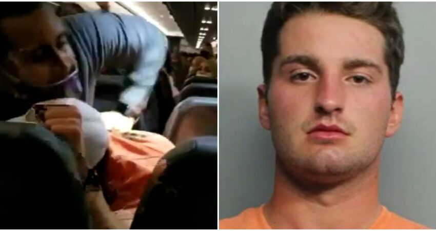 Arrestan a joven de Nueva Jersey por presunta agresiรณn a pasajero en vuelo de Frontier que aterrizรณ en Miami altercado en aviรณn-joven arrestado