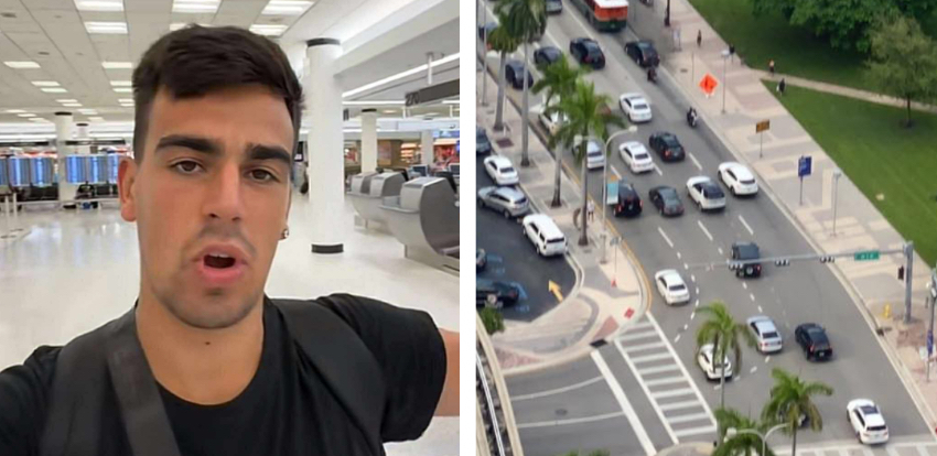 Joven español enciende la polémica en redes tras criticar a conductores de Miami: "Nadie utiliza intermitentes" espanolito