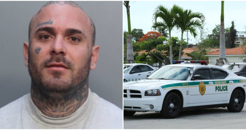 Policía de Miami detiene a hombre que amenazó de muerte a su exnovia en La Pequeña Habana hombre preso-policía de Miami-Dade (3)