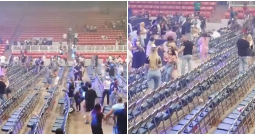pelea en concierto de Bebeshito en Houston