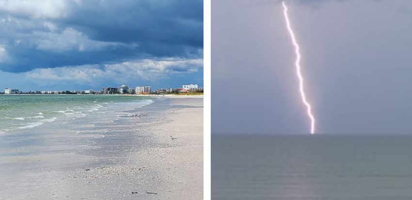 Rayo impacta a una familia en la playa de St. Pete: Una adolescente en estado crítico yo playa