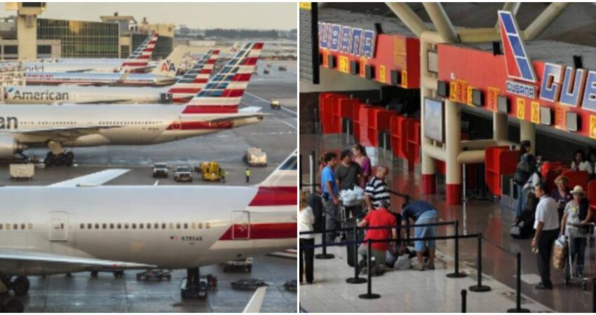 American Airlines y otras aerolíneas que vuelan entre EE.UU y Cuba prevén disminuir sus operaciones para el próximo mes American Airlines-Aeropuerto de La Habana