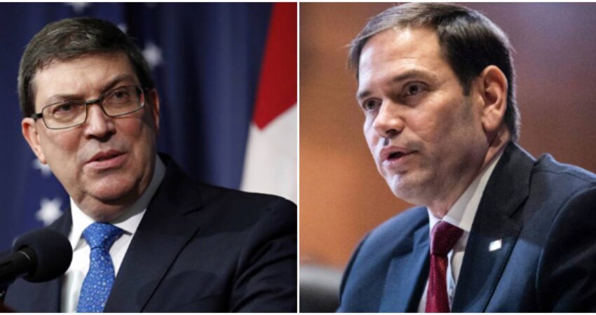Ministro de Exteriores de Cuba acusa a EE. UU. de dividir familias, mientras migrantes señalan al régimen por décadas de separación Bruno Rodríguez Parrilla-Marco Rubio