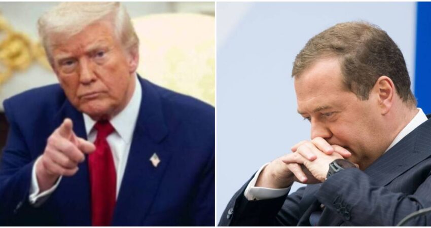 EE.UU despliega dos submarinos nucleares por orden de Trump tras amenazas del vicepresidente de Seguridad ruso Dimitriv Medvédev Donald Trump-Dimitriv Medvédev