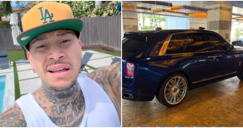 Reguetonero cubano El Chulo denuncia en redes sociales el robo de su lujoso Rolls Royce en Miami: "Voy a dar dos semanas para que aparezca" El Chulo-Rolls Royce