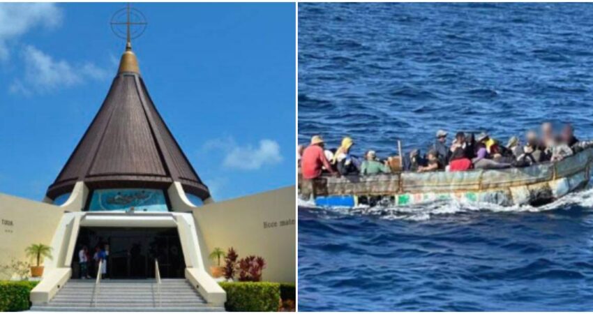 Miami inmortaliza la memoria de los balseros cubanos con esculturas de bronce en la emblemática Ermita de la Caridad Ermita de la Caridad del Cobre-balseros cubanos