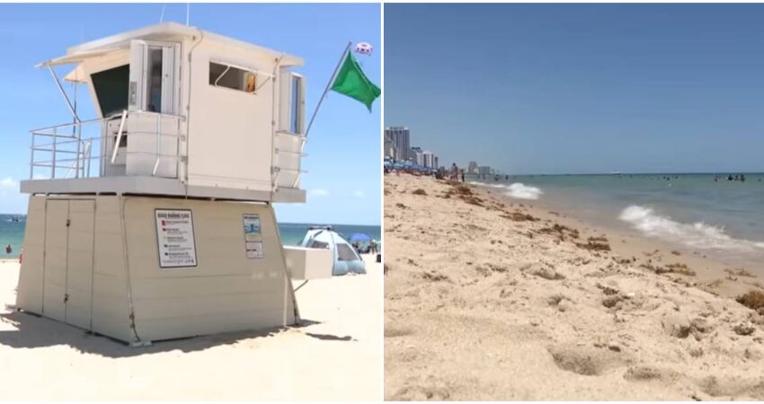 Huracán Erin se mantiene distante de Florida, pero llegarán corrientes de resaca al sur del estado en los próximos días Fort Lauderdale Beach
