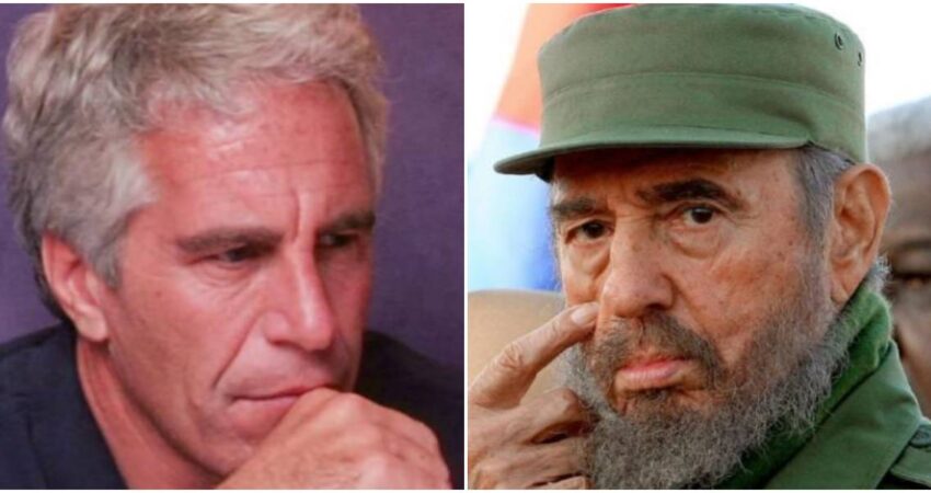 Divulgan foto inédita de Fidel Castro con el empresario fallecido Jeffrey Epstein y estallan las redes sociales Jeffrey Epstein-Fidel Castro