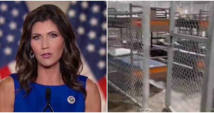 Secretaria de Seguridad Nacional quiere replicar a nivel nacional el polémico centro de detención migratorio “Alligator Alcatraz” Kristi Noem- Alligator Alcatraz