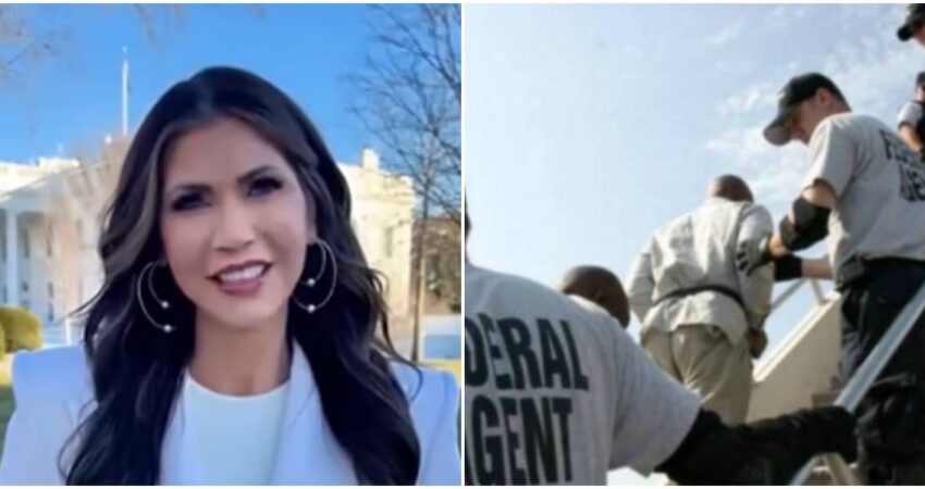 Gobierno de EE.UU asegura que más de un millón de inmigrantes se autodeportaron desde que Trump llegó a la Casa Blanca Kristi Noem-Deportaciones