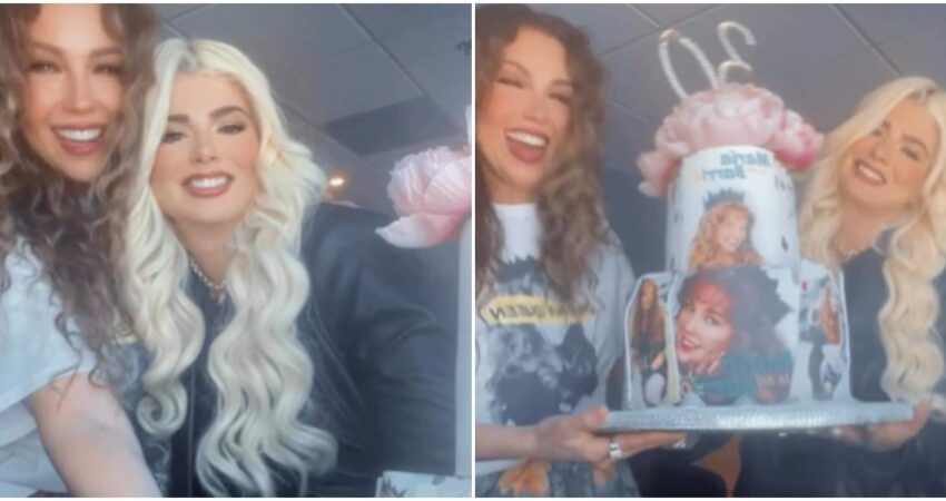Un pastel con sabor a nostalgia: la esposa de Osmani Garcรญa sorprende a Thalรญa en el 30 aniversario de Marรญa la del Barrio: โGracias por este hermoso pastelโ Laura Garcรญa y Thalรญa