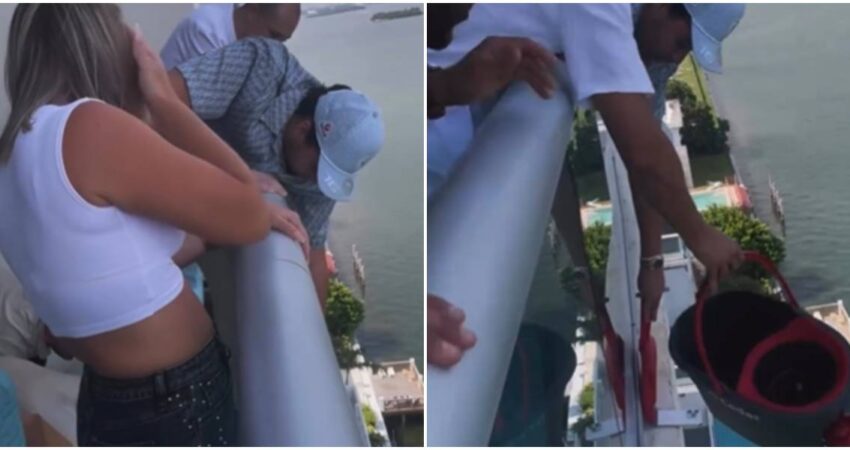 “Misión rescate”: la arriesgada hazaña por un celular en un balcón de Miami que se volvió viral Videos de miami