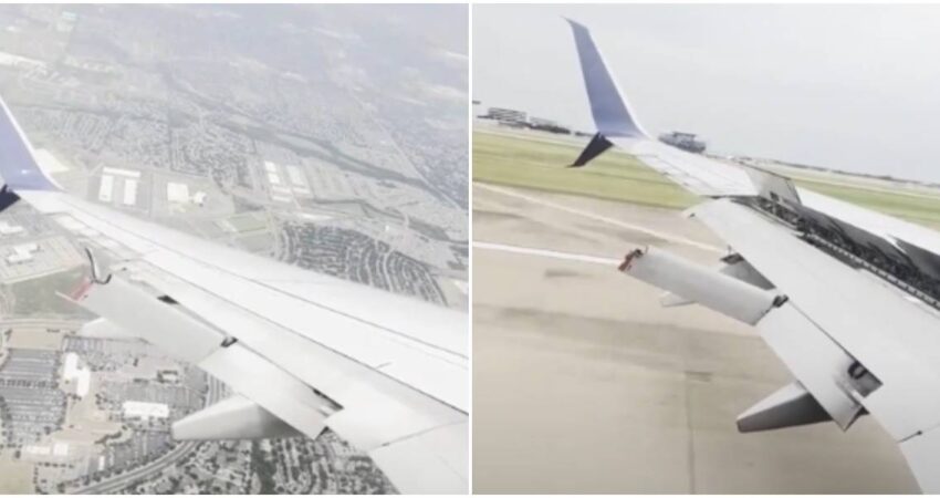 Impactante incidente en vuelo de Delta Airlines: un flap se rompe y los pasajeros experimentan momentos de terror ala de avión rota