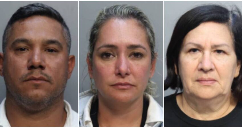 Arrestan en Miami-Dade a pareja y cómplice por pagar un crucero de Carnival con esquema de fraude en Winn-Dixie arrestados en Miami (1)