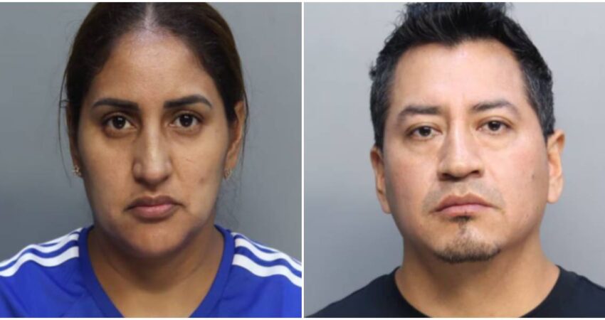 Policía de Miami-Dade arresta a pareja que se dedicaba a la comercialización de ropa deportiva sin licencia arrestos en Miami (1)