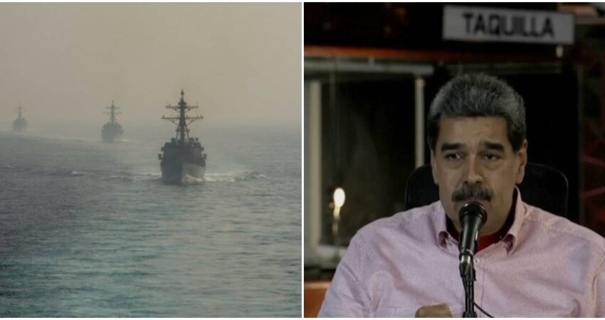 EE. UU. despliega buques de guerra cerca de Venezuela para frenar el narcotráfico y el régimen de Maduro reacciona buques de guerra-Nicolás Maduro