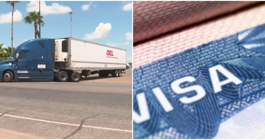 EE.UU anuncia la suspensión de visas de trabajo a conductores extranjeros de camiones comerciales tras preocupaciones de seguridad camiones-visa
