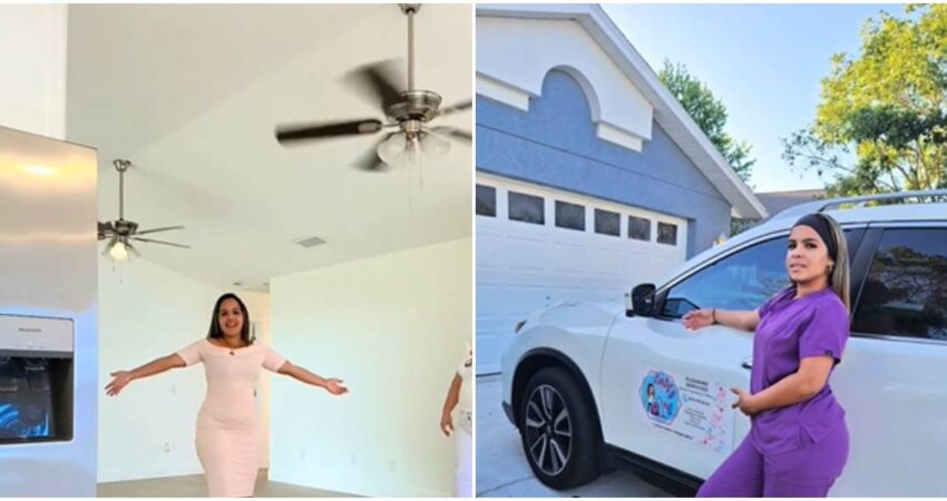 Cubana se compra su segunda casa en EE.UU y comparte su experiencia en las redes sociales: “Dos casas. Tres años. Trabajo. Constancia. Fe” cubana en EE.UU (6)