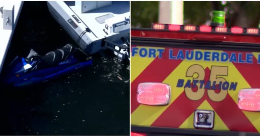 Tragedia en Fort Lauderdale: Muere una adolescente y otra queda gravemente herida tras accidente de moto acuática moto acuática-Bomberos de Fort Lauderdale