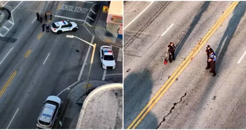 Policía de Miami busca a conductor que se dio a la fuga tras accidente de tránsito que dejó a una persona fallecida policía de Miami-accidente de tránsito (1)