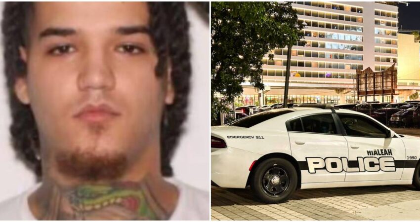 Detectives de Hialeah buscan a fugitivo armado y peligroso con tatuaje distintivo en el cuello prófugo-Policía de Hialeah