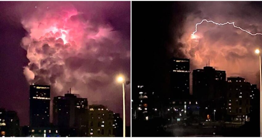 Impactantes imágenes de un relámpago en La Habana se viralizan en redes sociales relámpago en La Habana