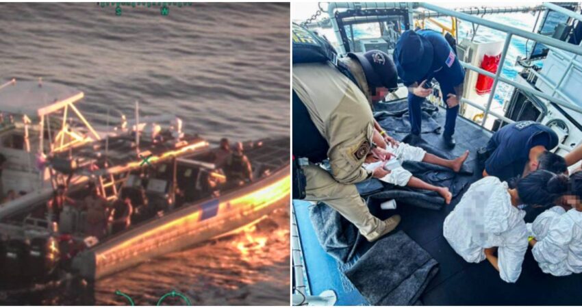 Interceptan intento de contrabando marítimo frente a las costas de Miami y detienen a ciudadanos de Cuba, China y República Dominicana tráfico de personas