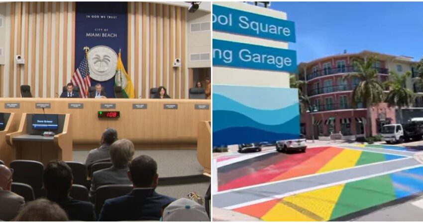 Miami Beach decidirá esta semana eliminar o no los pasos peatonales arcoiris de la ciudad ante presión del Departamento de Transporte de Florida Comisionado de Miami-peatones