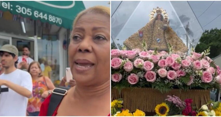 Cubanos en Miami oran por la libertad de la isla en medio de festividades por el dรญa de la Virgen de la Caridad del Cobre Cubanos en Miami-Virgen de la Caridad del Cobre