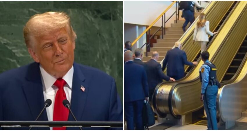 Trump acusa “sabotaje triple” tras fallas técnicas antes y durante su discurso en la ONU Donald Trump (4)