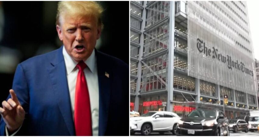 Trump sufre revés judicial: juez rechaza su demanda multimillonaria contra el periódico estadounidense The New York Times Donald Trump-New York Times
